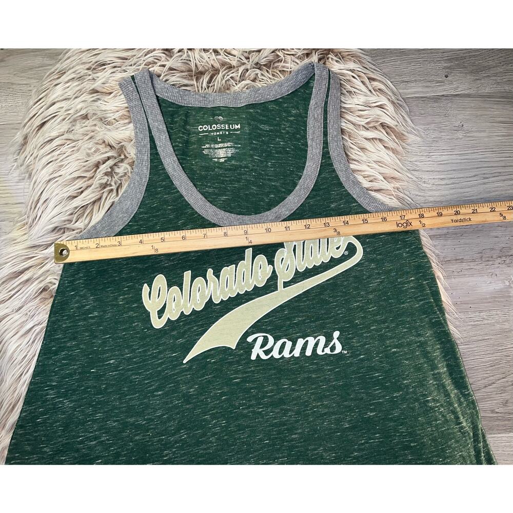 Colorado state rams women’s green sleeveless tee - Picture 4 of 9